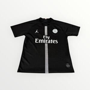 PSG Jordan Black Fly Emirates Soccer Jersey Abidal #21 Size L Men’s